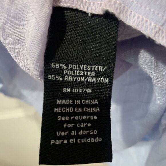 Zac‎ & Rachel Pink and Purple Ombré Blouse Size S Pockets V Neck Henley Office - Picture 11 of 11